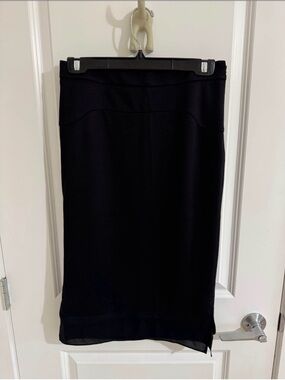 Sleek Black Pencil Skirt - Tailored Office Essential